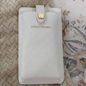 CHANEL White Coco Crush Phone Case